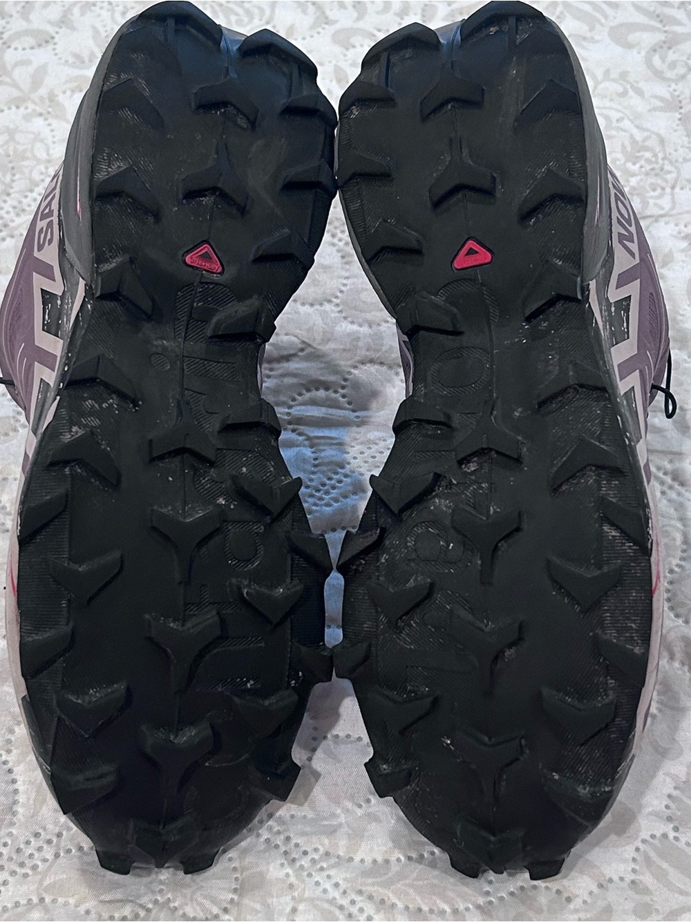 Salomon Speedcross 6 Women’s Sz 8 - 417429 - Moonscape Black Ashes Of Roses - Picture 9 of 14